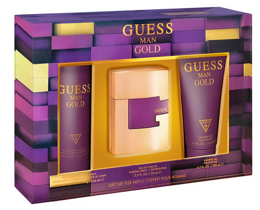 Guess Gold Kit de 3 piezas para caballero