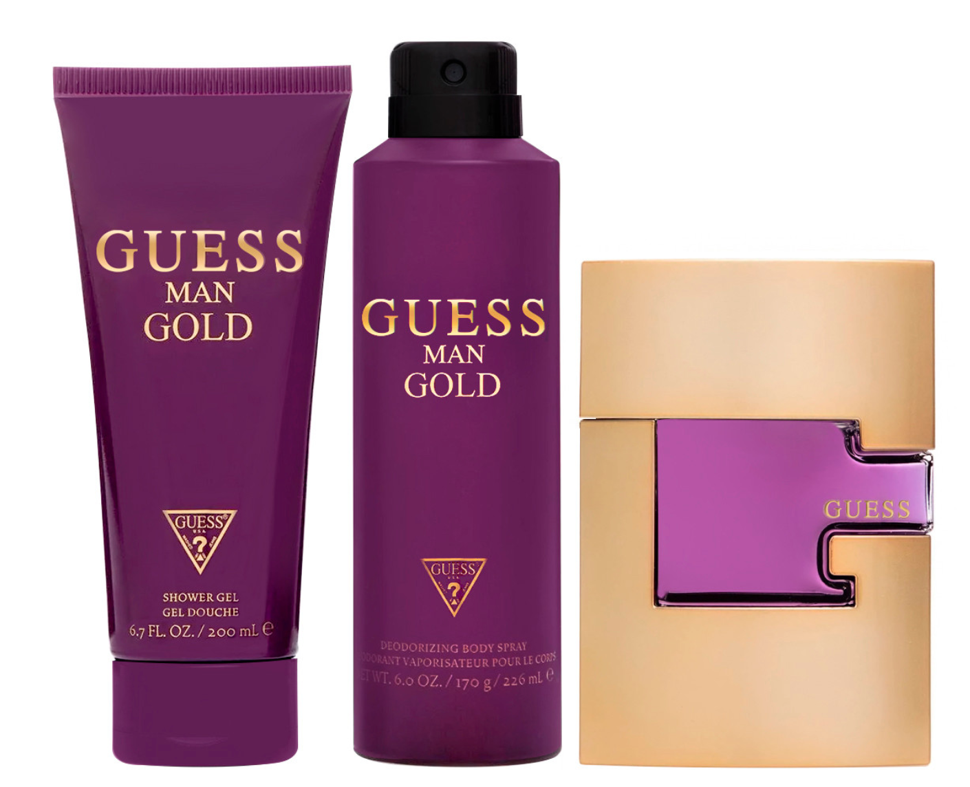 Guess Gold Kit de 3 piezas para caballero