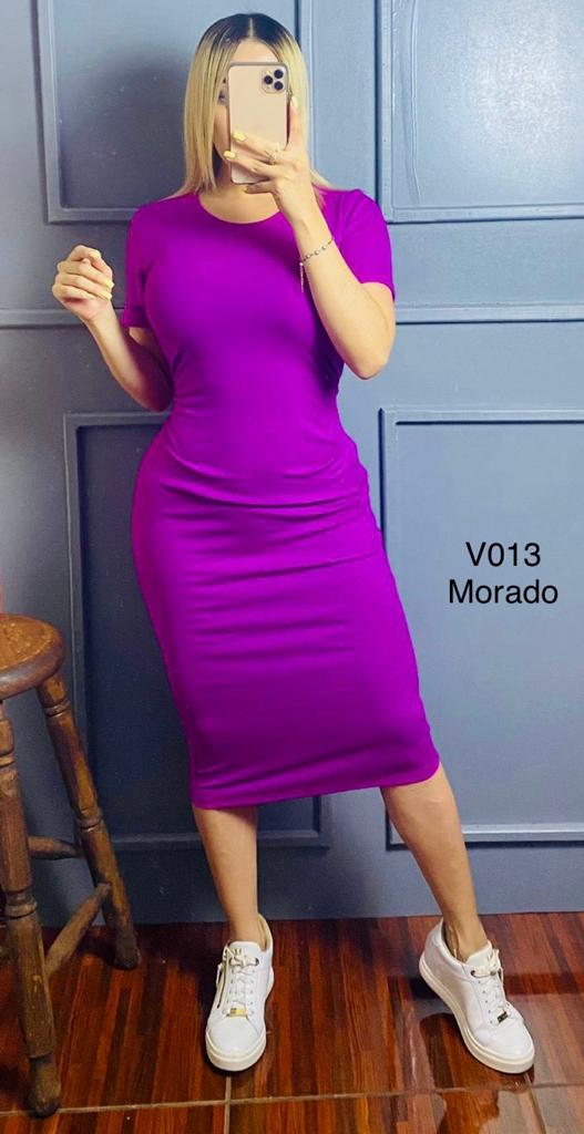 Vestido Lapiz Rib Dama Unitalla