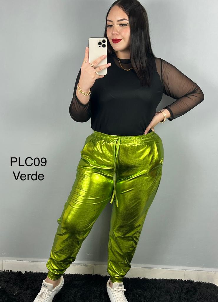 Pantalón de Licra Metálica Curvy Unitalla