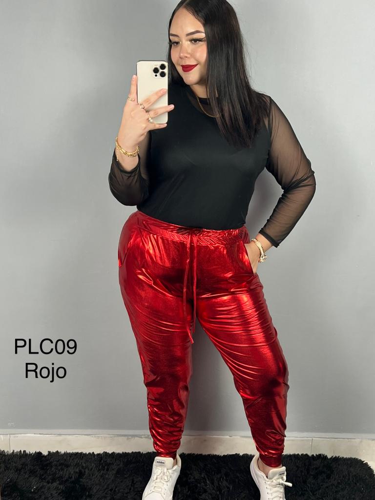 Pantalón de Licra Metálica Curvy Unitalla